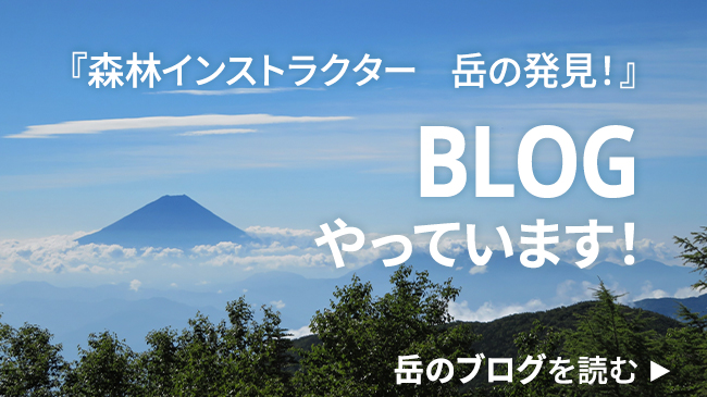 『森林インストラクター、岳の発見!』ブログ書いています!
